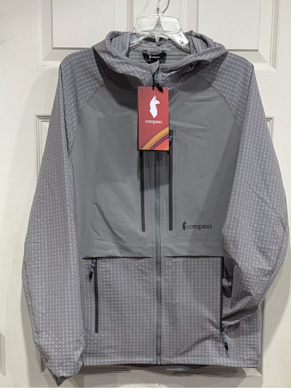 Cotopaxi Men's XL Yermo Hooded Jacket Smoke Grey NWT Hood Fleece Softshell